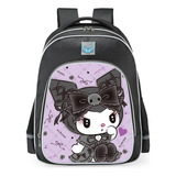 Mochila Ligera Kuromi Adecuada Para Los Grados 3-6