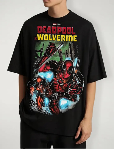 Playeras Camiseta Deadpool Vs Wolverine Comic Original + Reg
