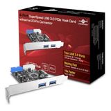 Vantec 4 Puertos Usb 3.0 Pcie Con Tarjeta Host Interna De 20