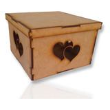 Caja Corazón 15x15x10 Pack X10 Unidades
