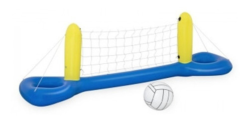 Set Red De Voley Inflable Rigido Con Pelota Pileta Bestway C