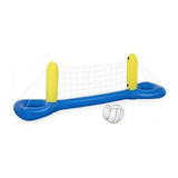 Set Red De Voley Inflable Rigido Con Pelota Pileta Bestway C