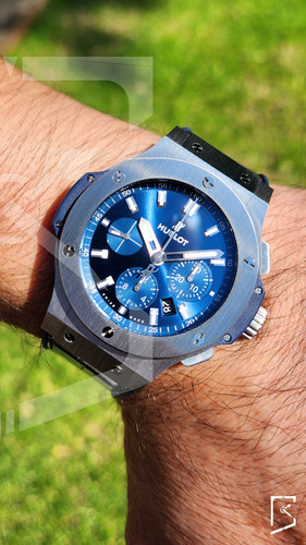 Hublot Big Bang Cronógrafo Acero Azul 44mm Impecable