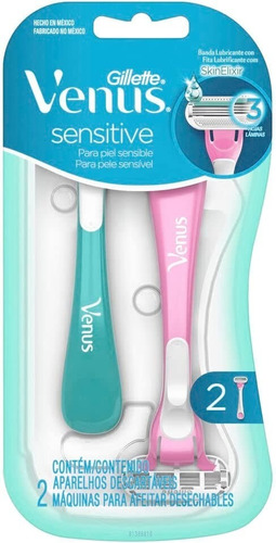 Gillette Venus Sensitive Para Afeitar Desechables 2 Piezas