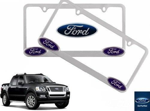 Par Porta Placas Ford Explorer Sport Track 4.6 2009 Original