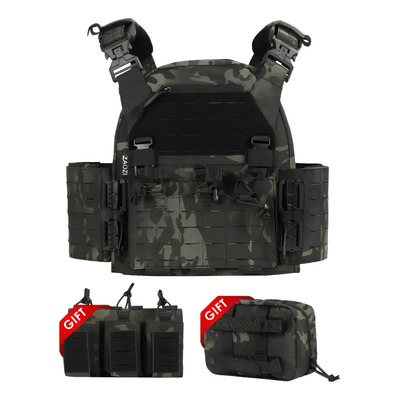 Chaleco Táctico Militar Porta Placas Airsoft Paintball Equipo Esencial Para Los Aficionados Militares Resistentes Y Duraderos Multiusos Ligera Para Actividades Al Aire Libre | Envío gratis