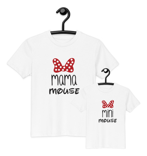 Poleras Madre E Hija, Mamá Mouse - Minnie Mouse