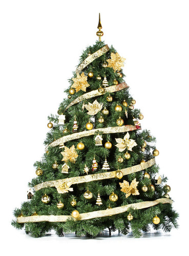 Arbol Navidad Patagonia Xl 2.10mt Deco Oro Cybermonday