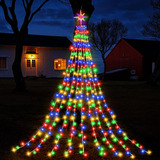Luces De Navidad Led Multicolor Con Estrella De Plastico