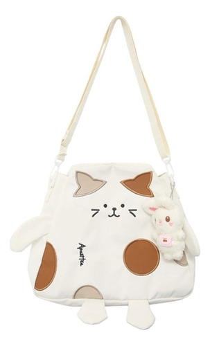 Bolsa De Hombro Gato Cute Botón Imantado Varios Colores Lz