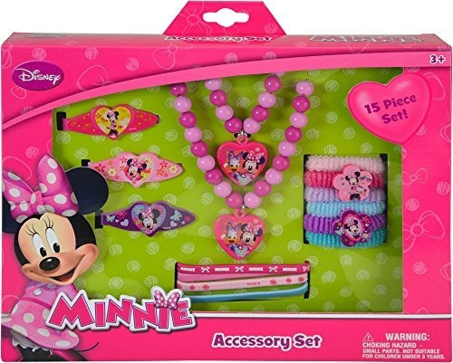 Disney Minnie '' Bowtique '' Caja De Accesorios De 15 Piezas