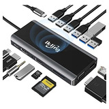 Docking Station Usb Tipo C 15 En 1 Ethernet Hdmi 4k Vga Dc