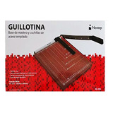 Guillotina Nextep Oficio 15 Max38cm Base Madera Corte Acero