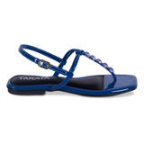 Sandalia Rasteirinha Feminina Flat Casual Pedras A7.07 Full