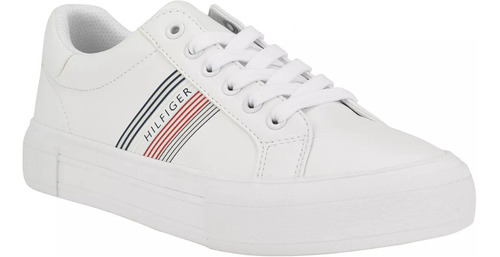 Tenis Tommy Mujer Andrei Casuales Sneakers Zapato Blanco