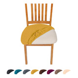 Pack 8 Fundas De Asiento Para Silla De Comedor Tela Gruesa