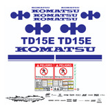 Kit De Calcas De Restauración Para Komatsu Td15e