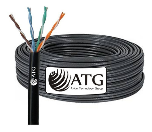 Cable Utp 100% Cobre Atg Cat5e Exterior Redes Cctv 50mts