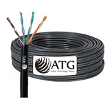 Cable Utp 100% Cobre Atg Cat5e Exterior Redes Cctv 50mts