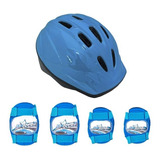 Kit Proteção Infantil Capacete Joelheira Cotoveleira Bike 