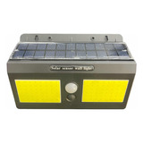 Aplique Solar 6w Led Con Sensor De Movimiento Luz Blanca