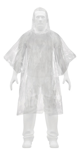 Poncho Capa Impermeable Desechable Con Manga Pa Lluvia 10pz.