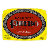 Sabão Em Barra Phebo Original Vegetal Odor De Rosas 90g