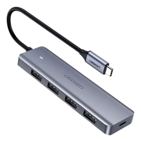 Ugreen Hub 4 En 1 Tipo C A Usb 3.0 5gbps Gris