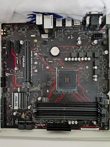 Placa-mãe Asus Am4 Prime B450m-gaming/br Defeito