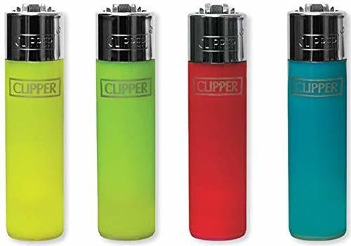 4 Mini Translucent Clipper Lighters See Through Clear Reusab