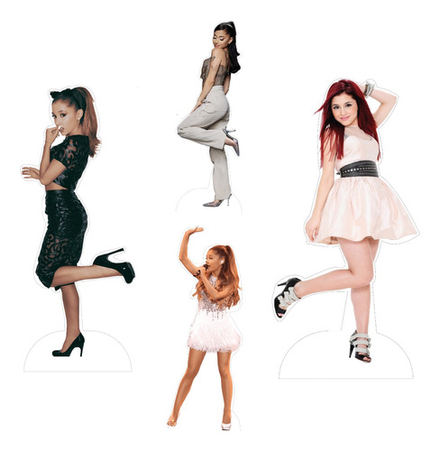 Ariana Grande 4 Displays Decorativos Para Fiesta Infantil