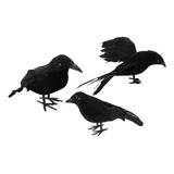 3 Piezas De Pájaros De Cuervos De Halloween Estilo B