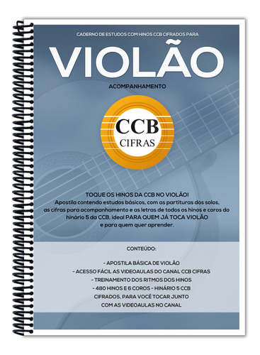 Hinário Cifrado Ccb Nº 5 - Com Curso Básico De Violão Online