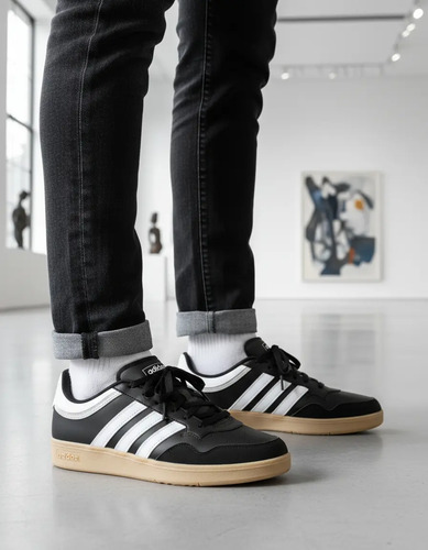 Tenis Dama adidas Hoops 4.0 Negro Casual Deportivo Urbano Cintas Ajustables Cómodo Moda Para Mujer | Meses sin interés