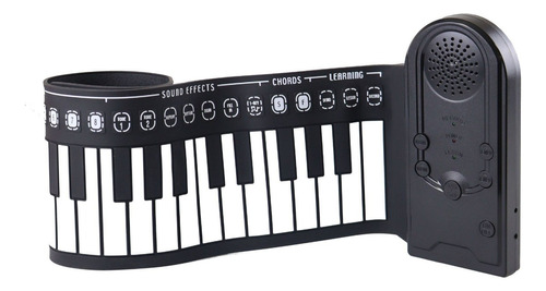 Musical Silicona Portátil 49 Teclas Piano Flexible Plegable