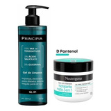 Kit Gel Principia 350ml + Hidratante Neutrogena 3 Em 1 100g