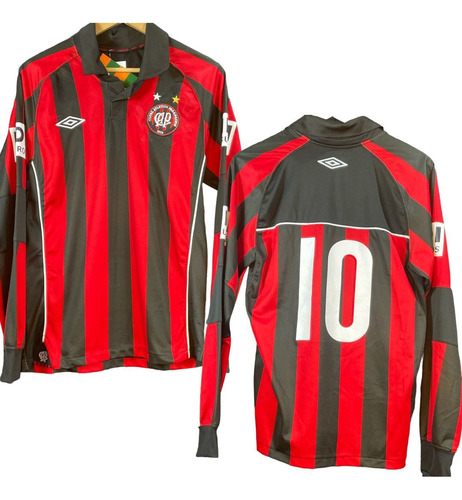 Camisa Athletico Paranaense Umbro 2010 Mangas Longas 