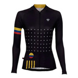 Camisa De Ciclismo Manga Larga Colombia Gw