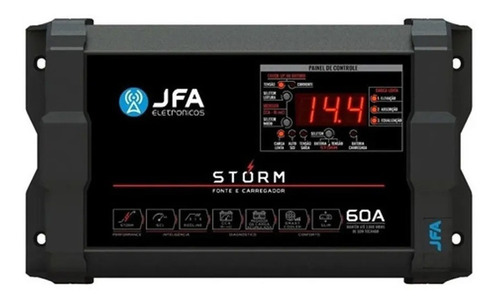 Carregador Jfa Storm Fonte 60a Digital Medidor De Cca