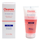 Gel Cleanex Dermolimpiador Facial Piel Grasa Y Mixta 150 Gr