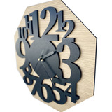 Reloj De Pared De Madera Analógico De Diseño Bogota 30x30