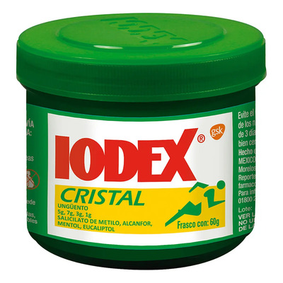 Iodex Cristal Ungüento, 1 Frasco 60 G | MercadoLibre