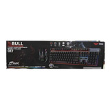 Combo Gamer Mecánico Bull Teclado  Mouse Ctmgjr-017 J&r