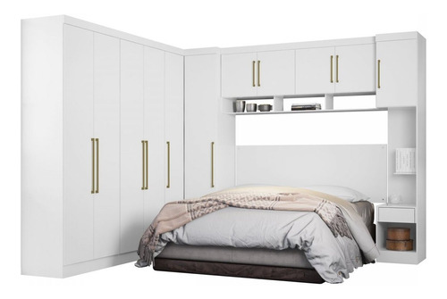 Guarda-roupa Modulado Casal Modena 11 Pt 5 Gv Branco