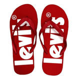 Ojota Logo Flip Flop Poppy Red Levis (8992)