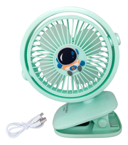 Mini Ventilador Portatil Presilha Pequeno Para Carro Bateria