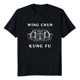 Camiseta Masculina Gráfica De Kung-fu Wing Chun Punch, Prota