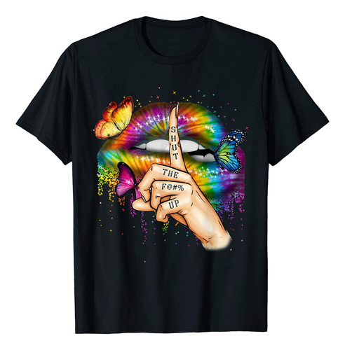 Hippie Tie Dye Trippy Colors - Polera Divertida Para Mujer