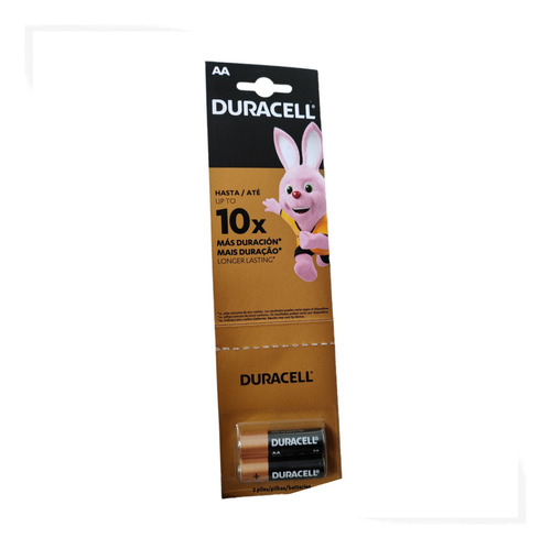 Pilha Alcalina Duracell Aa -  Kit Com 2 Unidades 