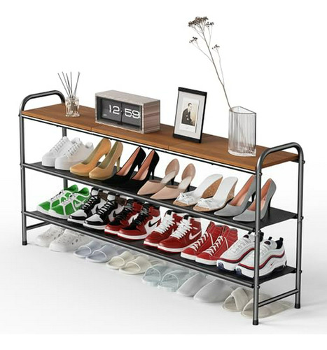 Organizador De Zapatos Ykdirect De Madera De 3 Niveles, Para